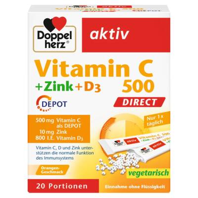 DOPPEL HERZ VIT-C ZINK D3 N20 SASE - 