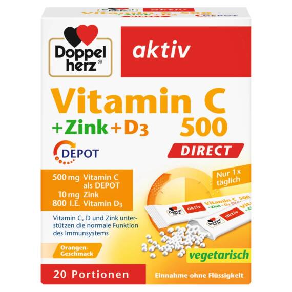 DOPPEL HERZ VIT-C ZINK D3 N20 SASE - 1
