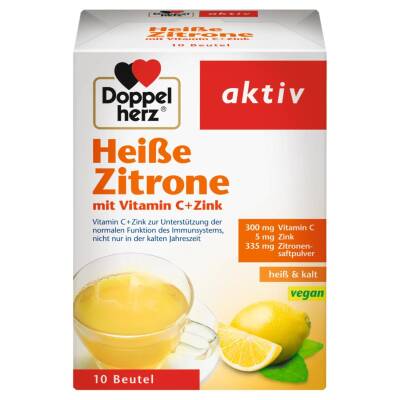 DOPPELHERZ HEIBE ZITRONE VIT C+ZINC N10 PAKET - 