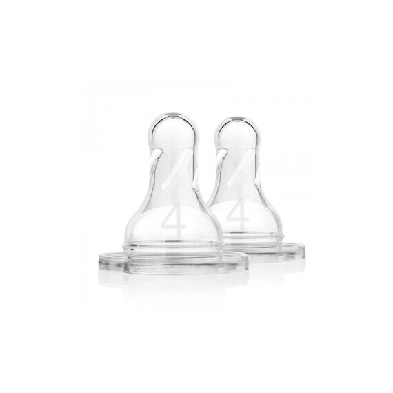 DR.BROWN S 313-INTL/4907 ANTI-COLIC NARROW NIPPLE LEVEL-4 2-PACK 9M+ - 1