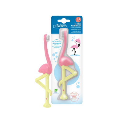 DR.BROWN S HG058/6450 TODDLER TOOTBRUSH FLAMINGO 1-4Y - DR.BROWN S