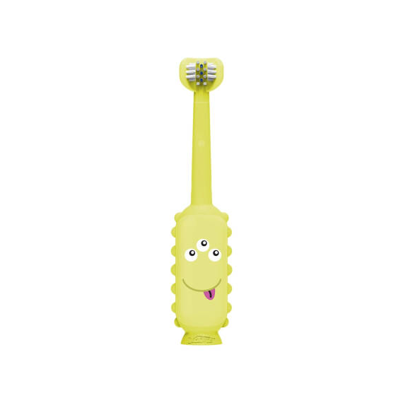 DR.BROWN S HG099/9122 TOOTH SCRUBBER TODDLER TOOTHBRUSH MONSTER GREEN 1-4Y - 1