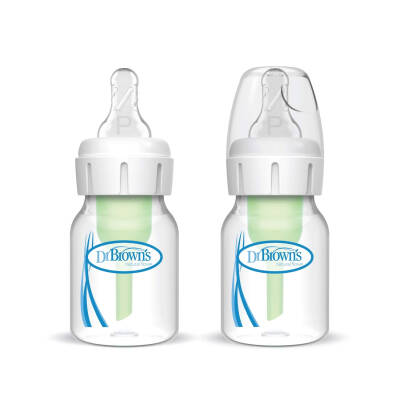 DR.BROWN S SB2200/8219 NARROW ANTI-COLIC OPTIONS+BABY BOTTLE 60ML 2 PACK - DR.BROWN S