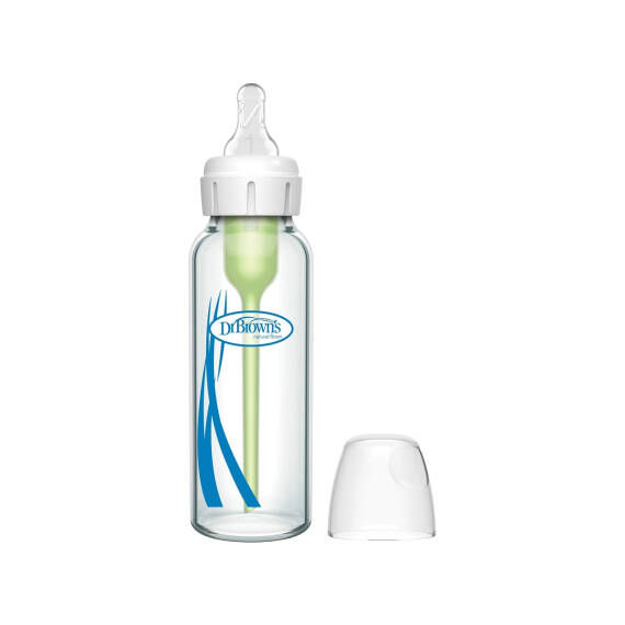 DR.BROWN S SB81003/1348 ANTI-COLIC OPTIONS+ NARROW BABY BOTTLE GLASS 250ML 0M+ - 1