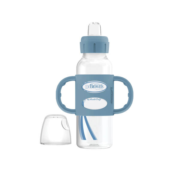 DR.BROWN S SB81071-INTLX/9757 SIPPY SPOUT BOTTLE LIGHT BLUE 250ML 6M+ - 1