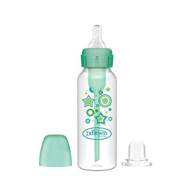 DR.BROWN S SB81603/7372 NARROW ANTI-COLIC OPTIONS+BOTTLE TO SIPPY STARTER KIT GREEN STARS 250ML 6M+ - DR.BROWN S
