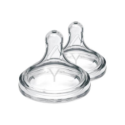 DR.BROWN S WNY201-INTL/7518 ANTI-COLIC NIPPLE WIDE-NECK Y-CUT 2-PACK 9M+ - DR.BROWN S