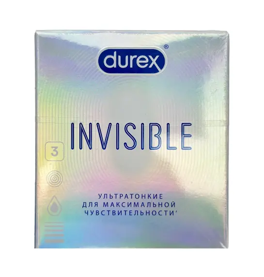 Durex İnvisible 3 ədədli prezervativ - 1