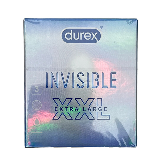 Durex İnvisible XXL 3 ədədli prezervativ - DUREX