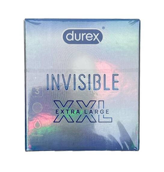 Durex İnvisible XXL 3 ədədli prezervativ - 1