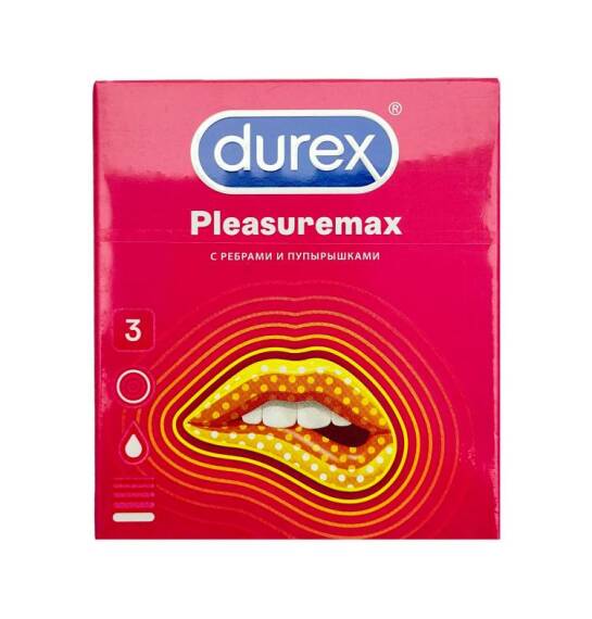 Durex Plesuremax 3 ədədli prezervativ - 1