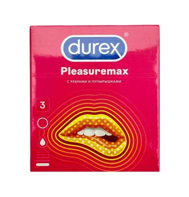 Durex Plesuremax 3 ədədli prezervativ - DUREX