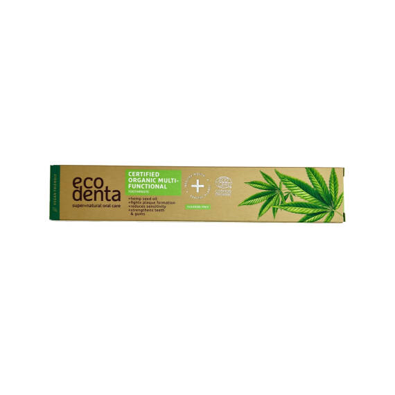 ECODENTA CERTIFIED ORGANIC MULTIFUNCTIONAL TOOTHPASTE WITH HEMP OIL 75ML 2186 - 1