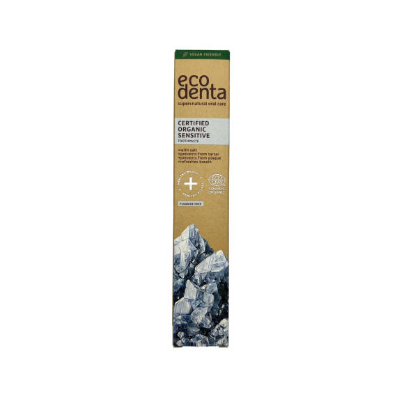 ECODENTA CERTIFIED ORGANIC SENSITIVITY RELIEF TOOTHPASTE WITH SALT 75ML 2179 - 1