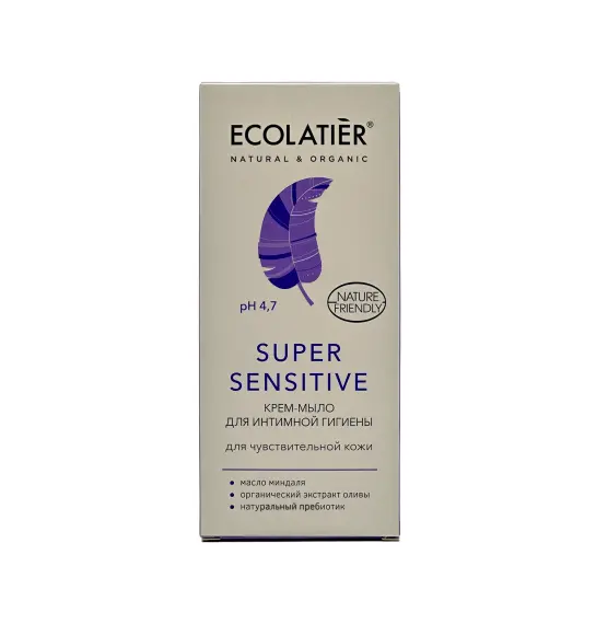Ecolatier Super Sensitive intim gigiyena üçün gel 250 ml - 1