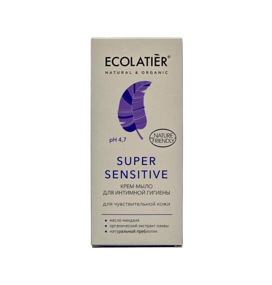 Ecolatier Super Sensitive intim gigiyena üçün gel 250 ml - 1