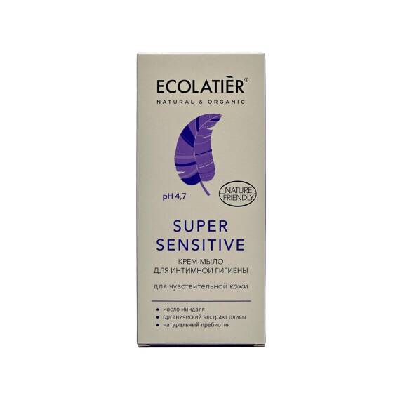 Ecolatier Super Sensitive intim gigiyena üçün gel 250 ml - 1