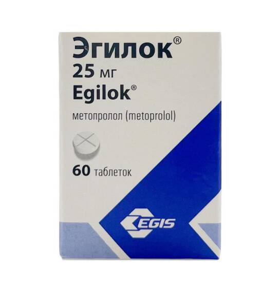 Egilok 25 mg N60 tb - 1