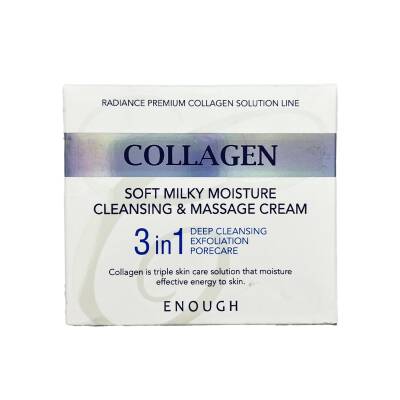Enough Collagen Soft Milky Moisture Cleansing and Massage Cream 3IN1 7955 - ENOUGH