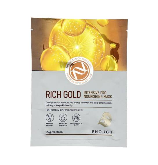 Enough Rich Gold İntensiv PRO qidalandırıcı 25 qr üz üçün parça maska - 1