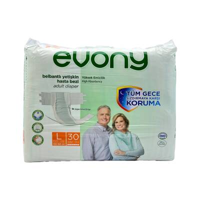 Evony Xəstələr üçün Bez Böyük Ölçü 30 Ədədli - EVONY