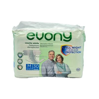 Evony xəstələr üçün bez orta ölçü 30 ədədli - EVONY