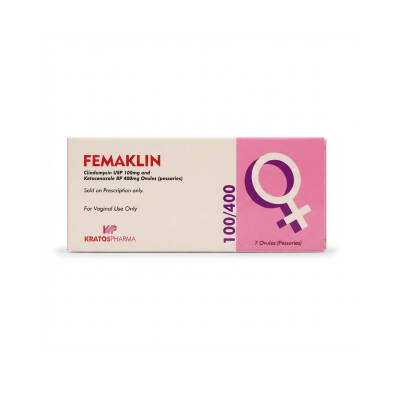 FEMAKLIN 100/400MG N7 VAGINAL PESSARIES - 