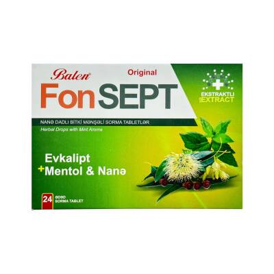 FONSEPT EUCALYPTUS+MENTOL N24 PASTIL - 
