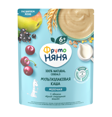 Fruto Nyana alma, qarağat və albalı ilə çoxdənli südlü sıyıq 6 ay + 200 qr - FRISO