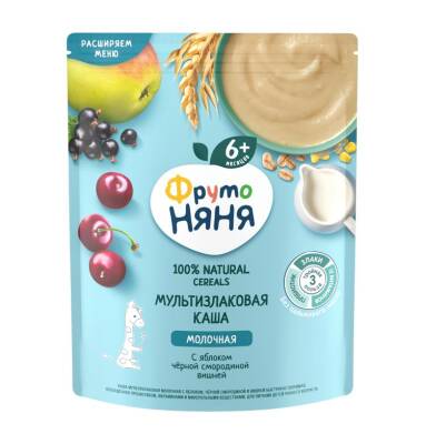 Fruto Nyana alma, qarağat və albalı ilə çoxdənli südlü sıyıq 6 ay + 200 qr - FRISO