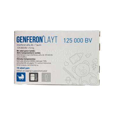 Genferon Layt 0,125MIU/5 Mg N10 şam - 