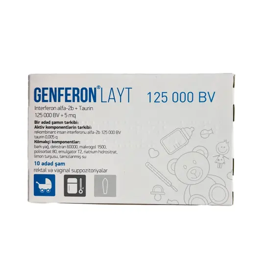 Genferon Layt 0,125MIU/5 Mg N10 şam - 1