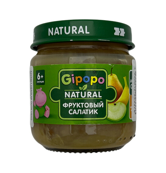 GIPOPO 3376 MEYVE SALATI(ALMA ARMUD BANAN) PURESI 80GR - 