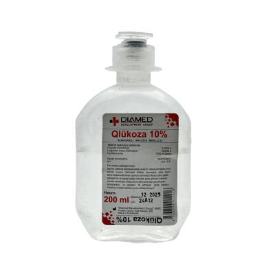 GLUKOZA 10% 200ML (DIAMED) (15) - 