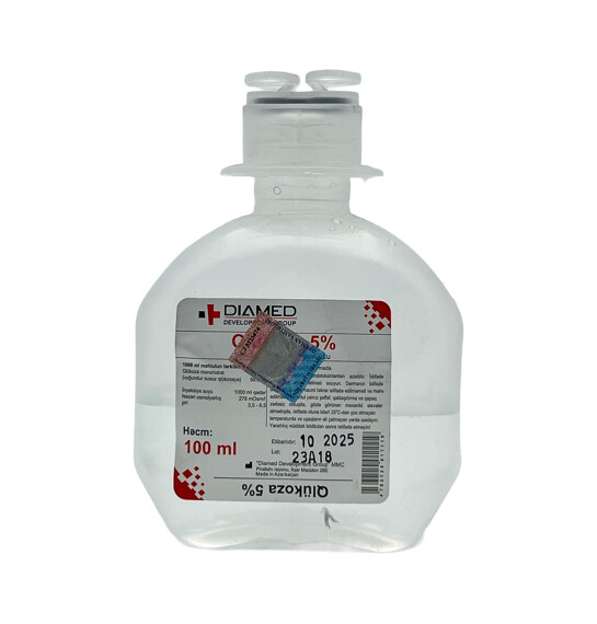 GLUKOZA 5% 100ML SISTEM DIAMED (15) - 