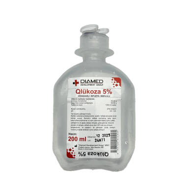 GLUKOZA 5% 200ML SISTEM (DIAMED) (15) - 