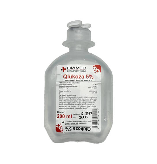 GLUKOZA 5% 200ML SISTEM (DIAMED) (15) - 1