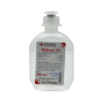 GLUKOZA 5% 250ML SISTEM DIAMED (15) - 