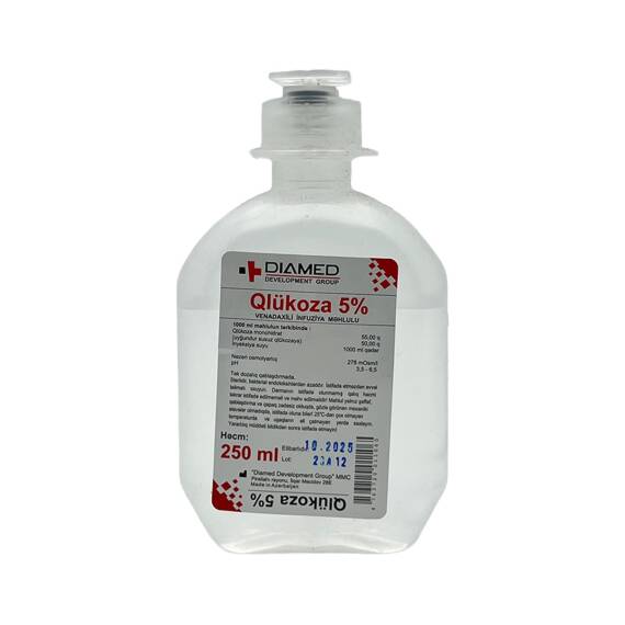GLUKOZA 5% 250ML SISTEM DIAMED (15) - 1