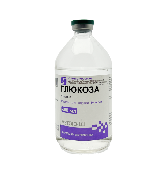 Glukoza 5 % 400 ml sistem (Ukr) - 1