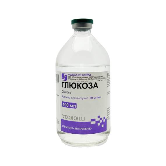 Glukoza 5 % 400 ml sistem (Ukr) - 1
