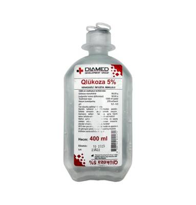 GLUKOZA 5% 400ML SISTEM DIAMED (15) - 
