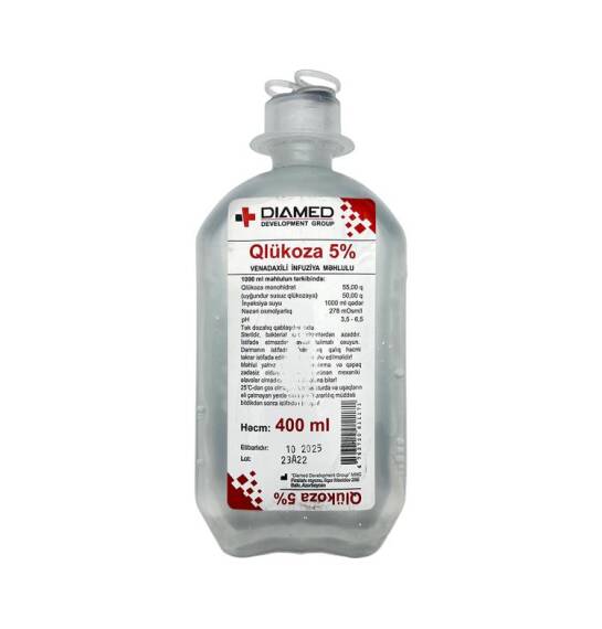 GLUKOZA 5% 400ML SISTEM DIAMED (15) - 1