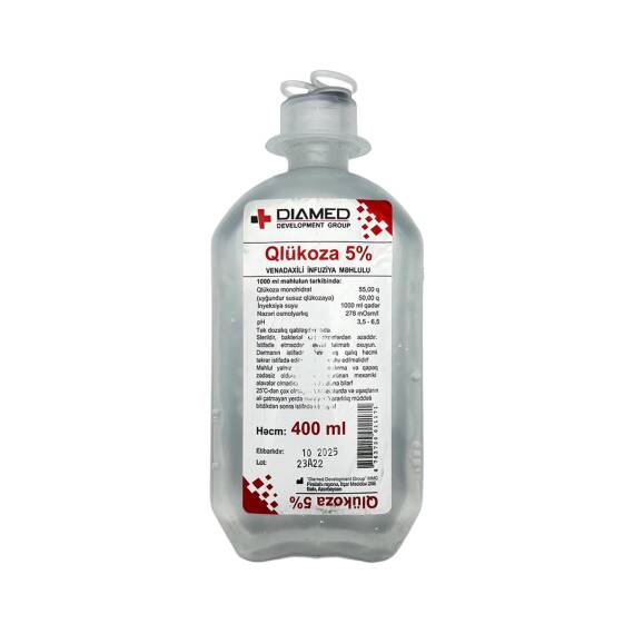 GLUKOZA 5% 400ML SISTEM DIAMED (15) - 1