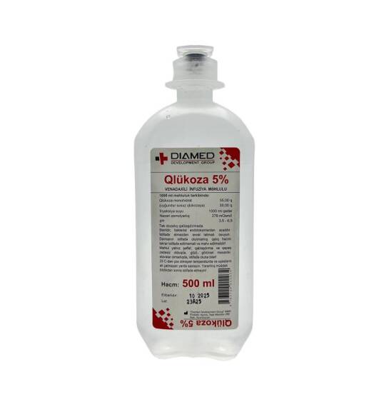 GLUKOZA 5% 500ML SISTEM DIAMED (15) - 1