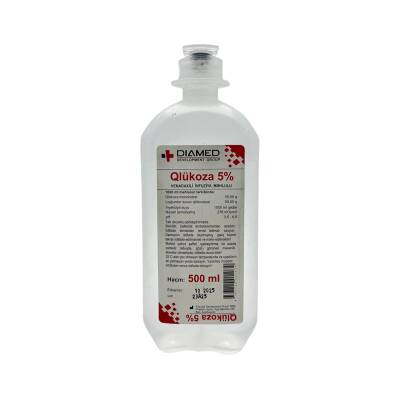GLUKOZA 5% 500ML SISTEM DIAMED (15) - 