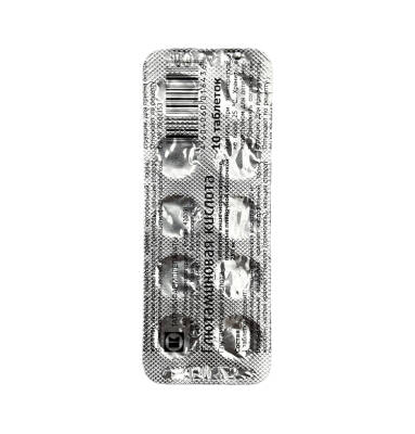GLUTAMINOVAYA KISLOTA 0,25GR N10 TB - 