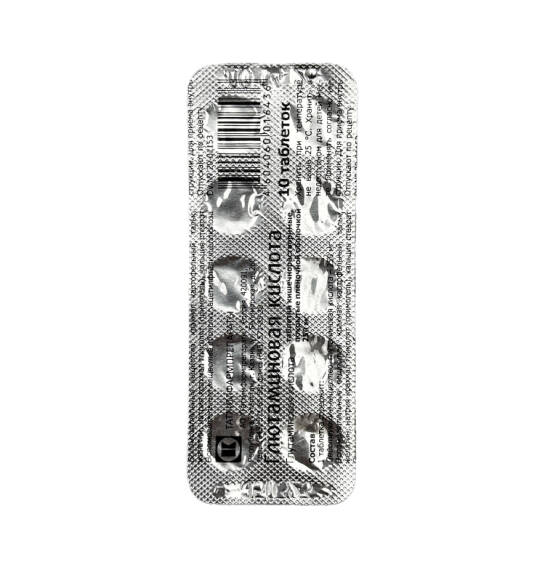 GLUTAMINOVAYA KISLOTA 0,25GR N10 TB - 1