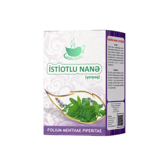 Herba Flora İstiotlu Nanə yarpağı 35 qr - HERBA FLORA