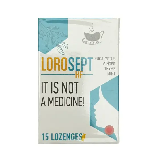 Herba Flora Lorosept boğaz üçün antiseptik kanfet 15 ədədli - 1